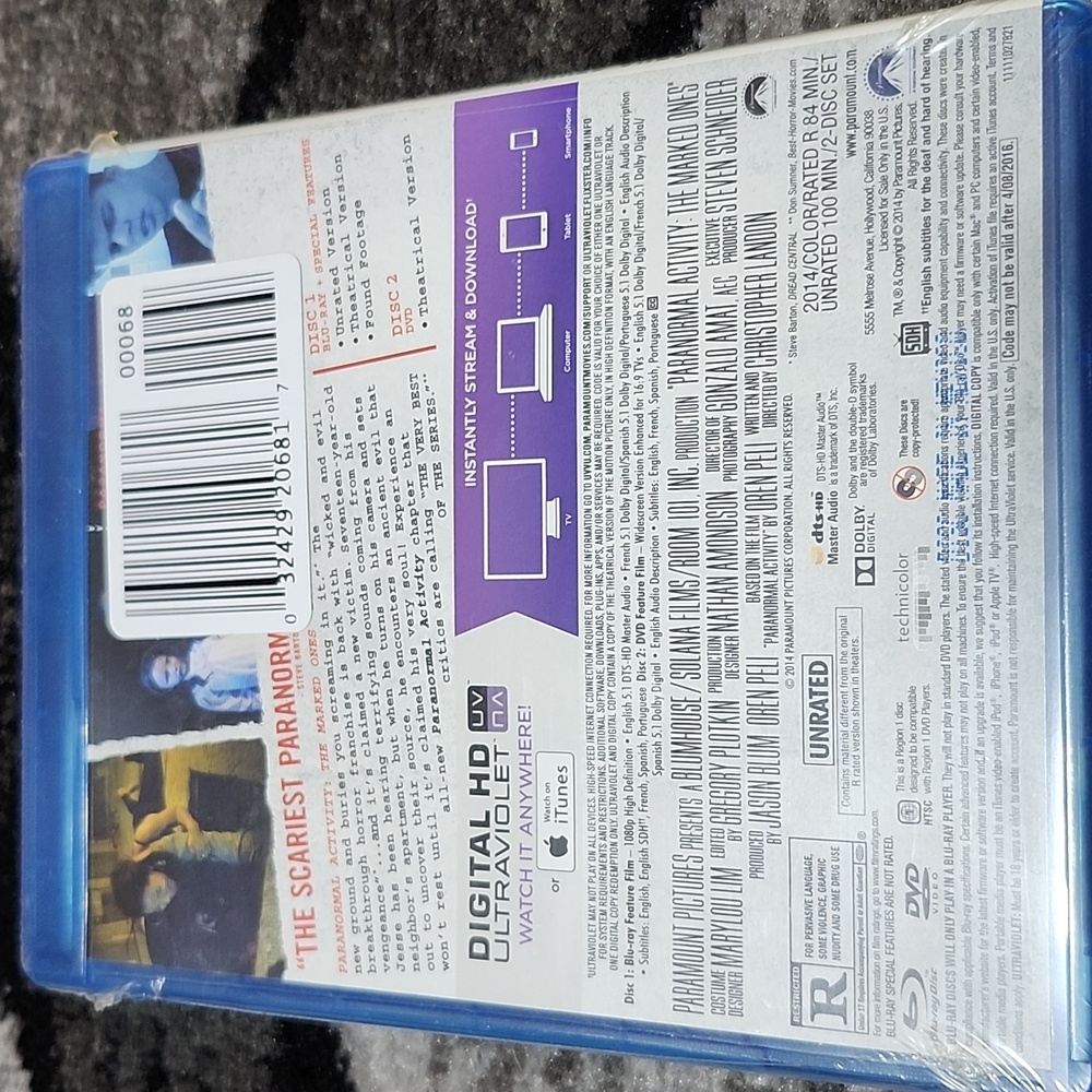 PARANORMAL ACTIVITY: THE MARKED ONES BLU-RAY + DVD + DIGITAL - Picture 2 of 6